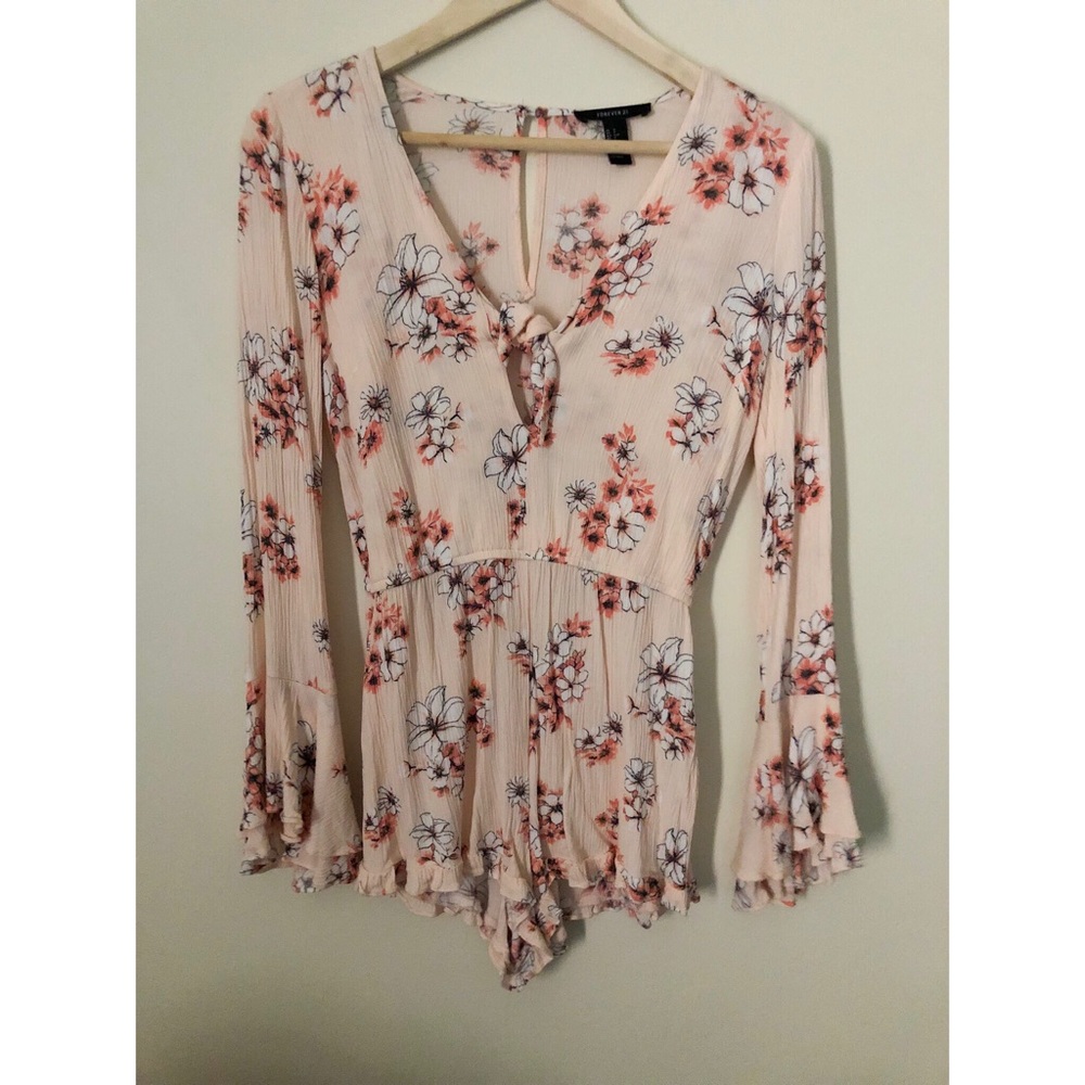 Forever 21 Pink Floral Romper